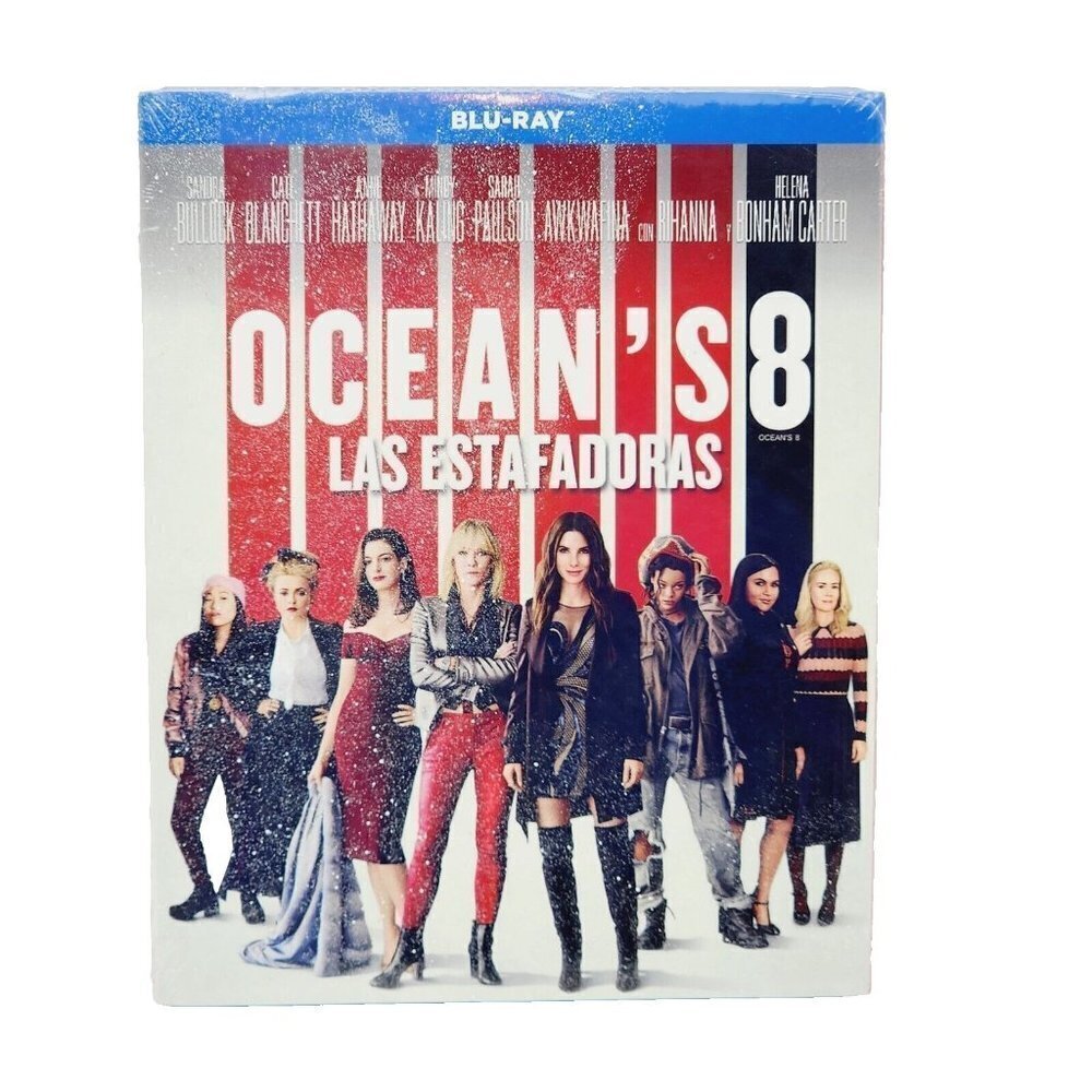 Oceans 8 Las Estafadoras Blu Ray DVD Sandra Bullock Espanola Spanish Edition NEW